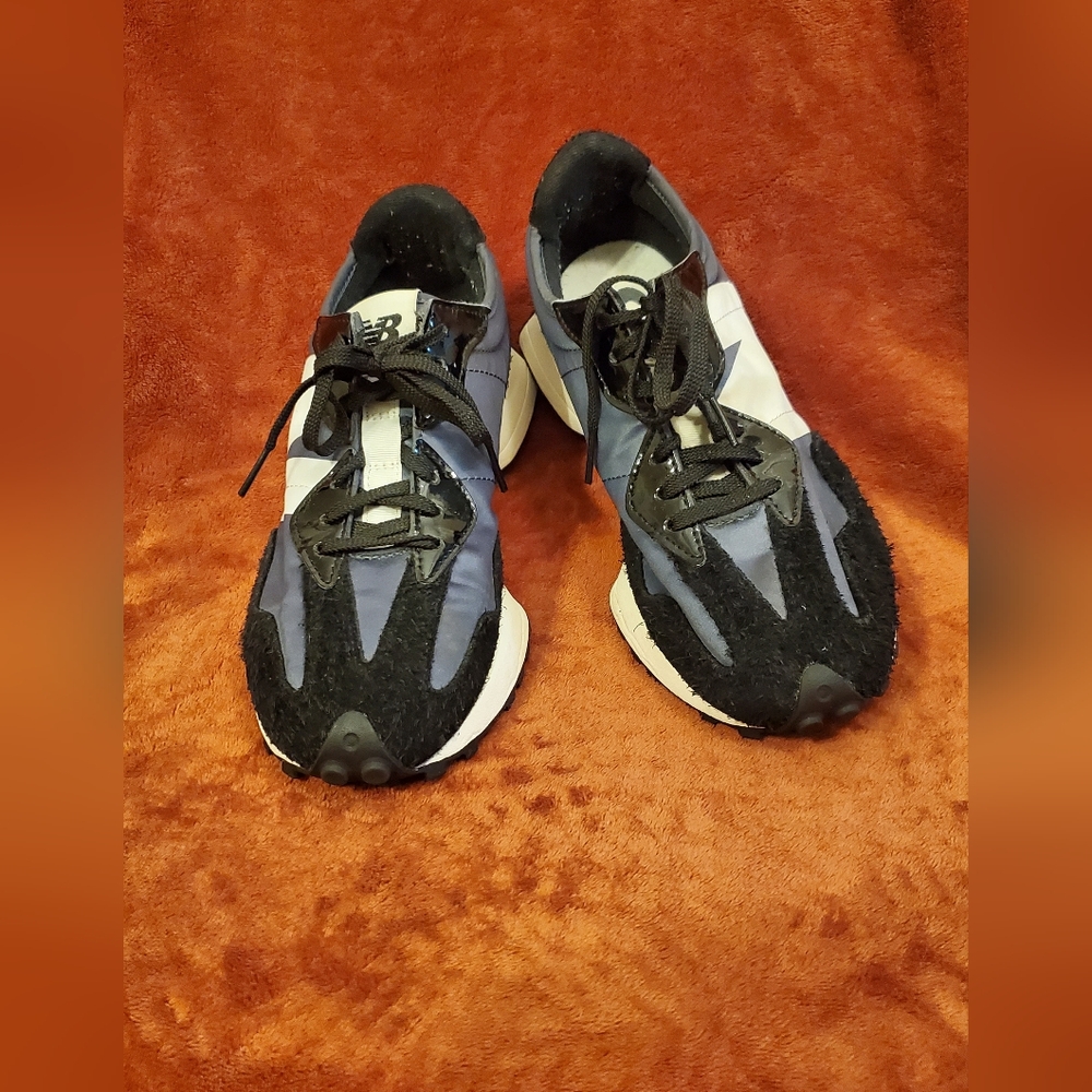 New Balance Navy Black White Retro Runner Sneakers - Picture 3 of 6